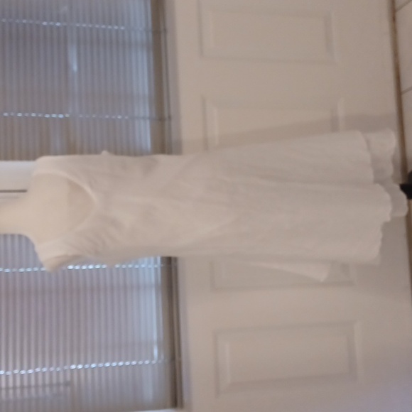 4/$80 New White Cotton Layered Sundress - Size T4/42 (Fits Like Large) - Picture 4 of 6